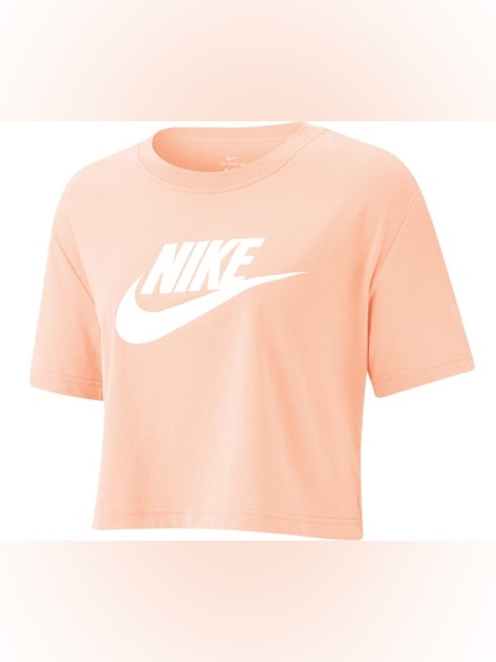 Nike Peach Logo Cropped Tee